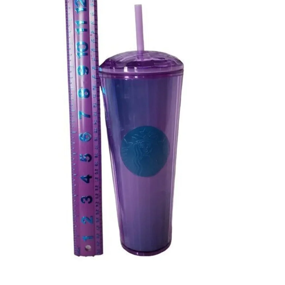 Starbucks 24 oz Purple Kaleidescape‎ Tumbler Summer 2022 Venti